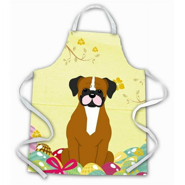 Carolines Treasures BB6116APRON Easter Eggs Flashy Fawn Boxer Apron