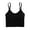 Black, variant on Women's Nylon,Spandex Black blended vest Women's Back Strap Tank Top Thin Wrapped Chest Wrap Bra Without Steel Ring Ice Silk Bra