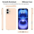 thumbnail image 5 of Ultra Slim Liquid Silicone Case for Apple iPhone 17, Full Body Shockproof Anti-Scratch Cover with Microfiber Lining and Wireless Charging Compatible - Pink, 5 of 5