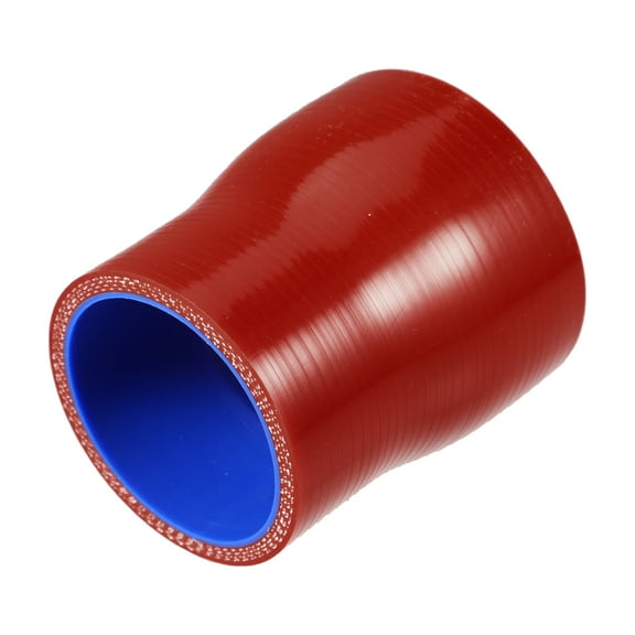 50-60mm 2"-2.4" ID Straight Silicone Reducer Hose Silicone Hose Coupler Intercooler Tube Red for Car