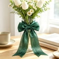 thumbnail image 5 of SLYNSHome Metallic Sheer Crinkle Ribbon With Wired Edge,Green Iridescent Polyester Decorative Ribbon For Gift Wrapping, Bow Craft, Wedding And Party DIY Decor, 9 Meters, 5 of 6