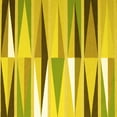 thumbnail image 1 of Ahgly Company Machine Washable Indoor Square Abstract Yellow Contemporary Area Rugs, 6' Square, 1 of 4