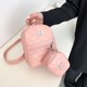 thumbnail image 5 of Mochila escolar de viaje de cuero de moda para mujer con mini bolso de mano (rosa) Tmvgtek Para estrenar, 5 of 9