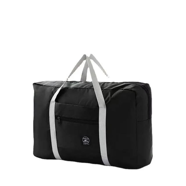 Large Capacity Luggage Portable Clothes Storage Bag Multi-Functional Travel Bag Foldable Boarding Can Set Trolley Case Bag black