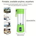 thumbnail image 5 of Portable Electric Blender - Mini Smoothie Juicer Cup Electric Mixer USB Charging 6 Blades Vegetable Juicer Blender Mixer Milkshaker, 5 of 14