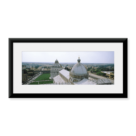 Framed Art Print, Cathedral in a city by Panoramic Images, 25-7/8" x 9-7/8"