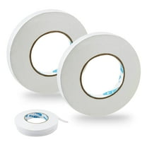 328 Ft Double-Sided Fabric Tape, Adhesive Cloth Tape, No Sewing, Ironing, Press-on Tape for Clothes, Collars, Pants (2 Rolls, 1/2 Inch x 164 Feet)