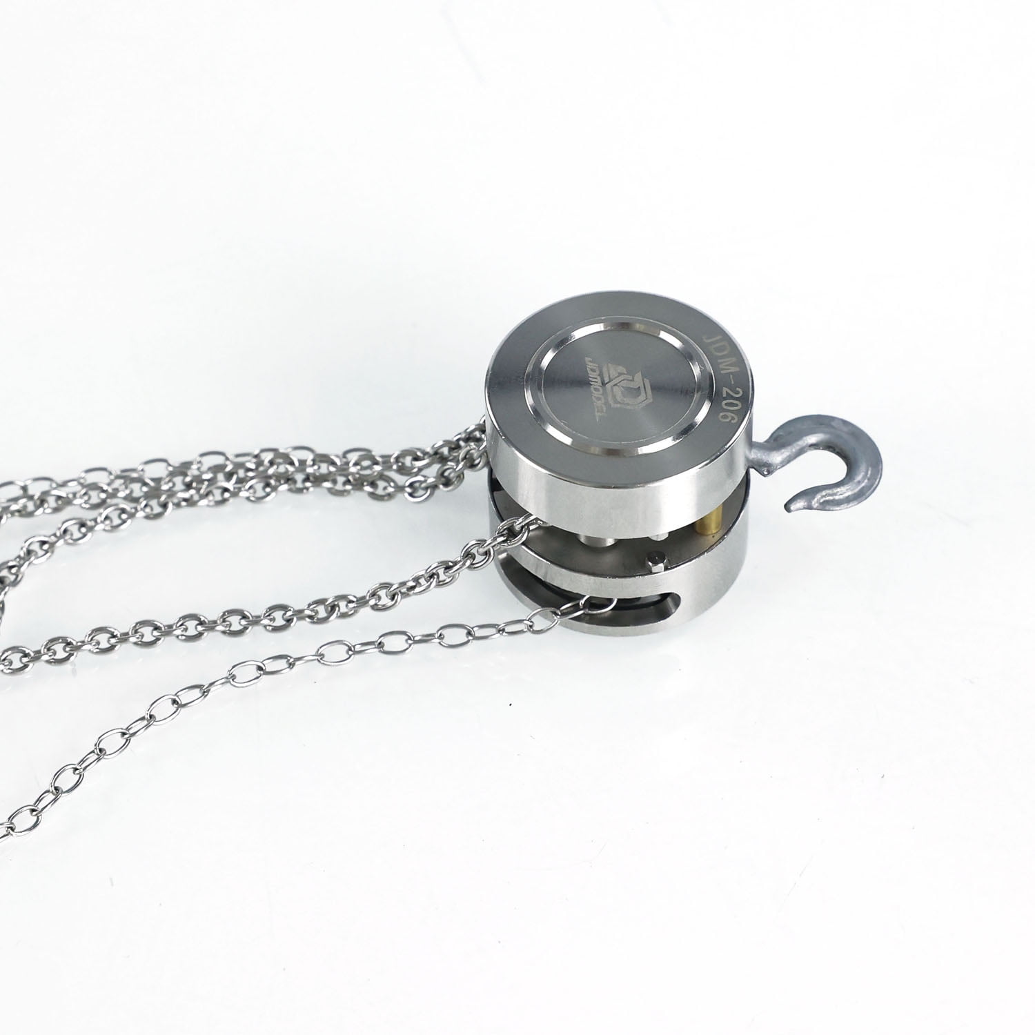 JDM Metal Chain LiftBlock Tackle Hoist Heavy Duty Load for RC Gantry Crane 1/10