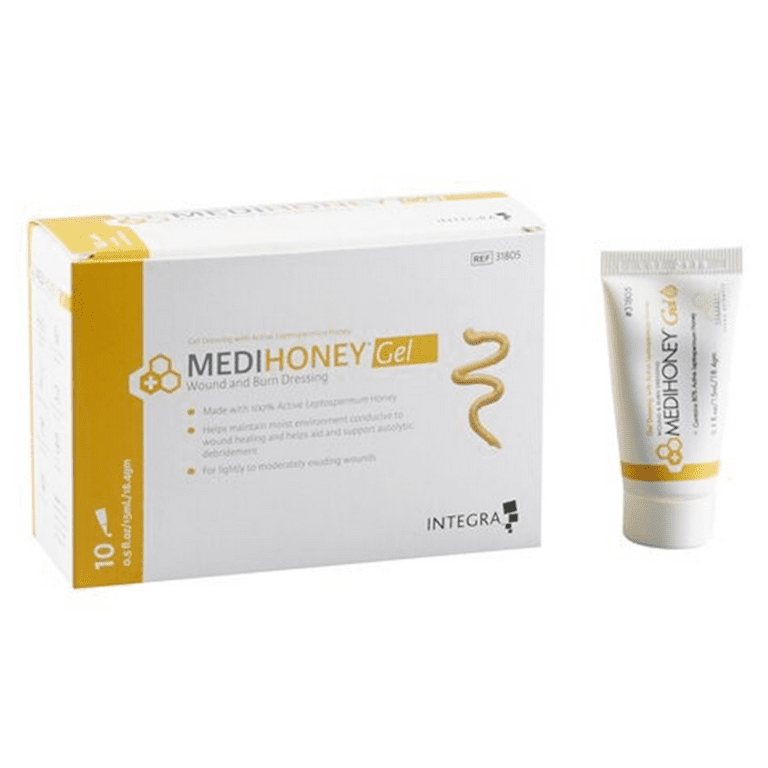 MEDIHONEY Wound and Burn Dressing Gel 0.5 ounce Tube Leptospermum Honey