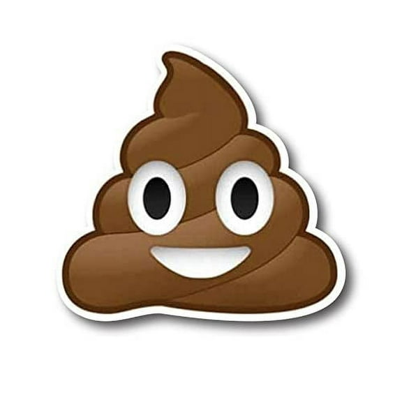 Magnet Me Up Poop Emoticon Magnet Decal, Cute Self-Expression Decorative Magnet