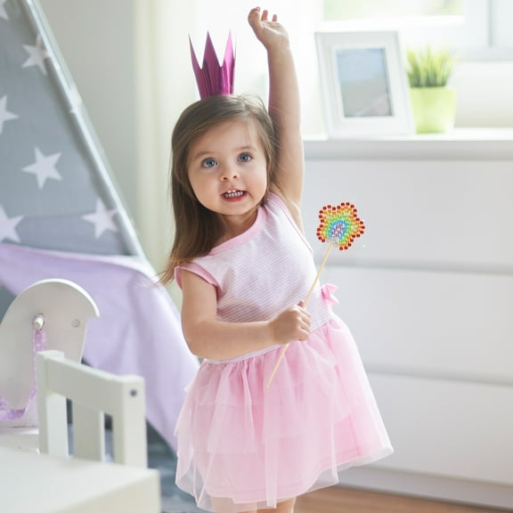 Soimiss Princess Wands for Craft Use Unfinished Density Board Blanks Ideal for Birthday Decorations 10 Count