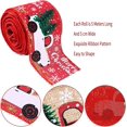 thumbnail image 3 of CHAO Rollos Cinta Navideña, Cinta Feliz Navidad, Cinta Decorativa Navideña, Cinta para Envolver Regalos Navideños, Cintas Impresas Cinta Grosgrain, para Decoración Navideña, Manualidades DIY, Envoltur, 3 of 5