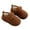 Brown, variant on Winter Solid Versatile Plush Children Home Shoes Baby Cotton Slippers Girl Indoor Non Plush Slippers Girls Slippers Size 8-10 Size 7