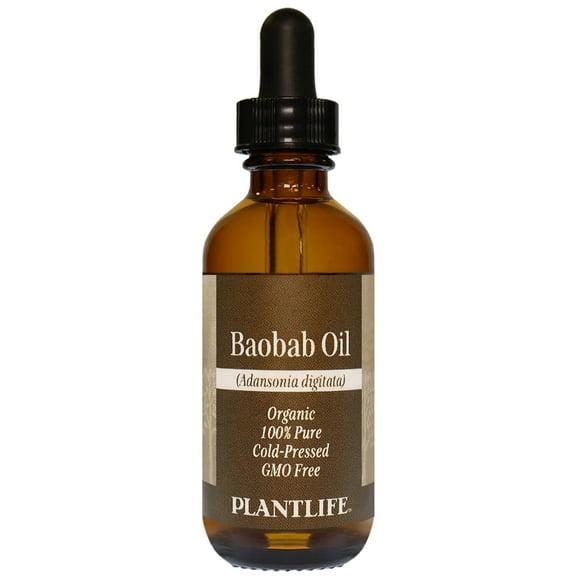 Plantlife Baobab Carrier Oil - Cold Pressed, Non-GMO, and Gluten Free Carrier Oils - for Skin, Hair, and Personal Care - 2 oz