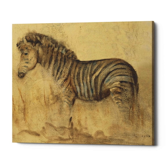 Epic Graffiti 'Global Zebra Light Crop' by Cheri Blum, Canvas Wall Art, 16"x12"