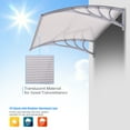 thumbnail image 3 of Costway 40''x 40'' Window Awning Door Canopy Outdoor Front Door, 3 of 10