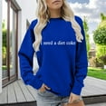 thumbnail image 2 of QASIEATN Fall Hoodless Pullover for Ladies Fashion Funny Moms Crewneck Sweatshirt Long Sleeve Top Retro Fleece Sweater, 2 of 6