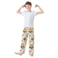 thumbnail image 2 of FORMRS Boys Pajama Pants with Pockets Size 9-10Y Kids Lounge Sleep Bottoms, Beige Fall Books, 2 of 8