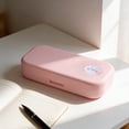 thumbnail image 2 of SLYNSHome Plastic Pencils Case Double Layer Large Capacity Pencil Box,Pink Hard Pen Case with Snap-tight Lid for Office Supplies Storage Organizer, 2 of 6