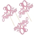 thumbnail image 1 of unbranded 3Ud De Pastel Rosa Dorado Con Purpurina Para Fiesta De 30 Aniversario, 1 of 6