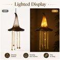 thumbnail image 6 of Yucurem Glowing Witch Hat Hanging Decor, Halloween Witch Hat with Cascading Star Lights, Lighted Hanging Decoration for Window, Porch, Tree, Mantel and Party (2pcs), 6 of 9