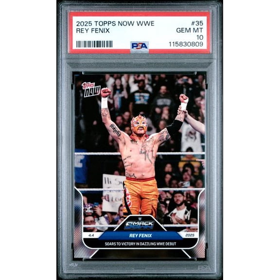 Rey Fenix 2025 Topps Now WWE Debut Rookie Card #35 PSA 10 Gem Mint