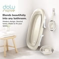 thumbnail image 5 of Dolu Nuve 3-Piece Foldable Baby Bath Set, Infant Tub with Bucket and Rinse Cup, Beige, 5 of 5