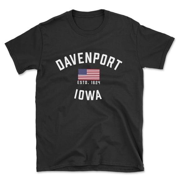 Davenport Iowa Patriot Men's Cotton T-Shirt