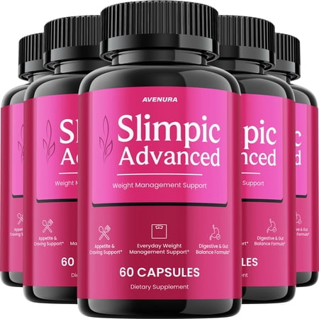 Slimpic Advanced Keto Capsules – Slimpic Pills Advanced Blend Formula, Extra Strength, 5 Pack, 300 Capsules