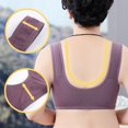 thumbnail image 6 of frariair Wireless Bras For Women Daisy Older Summer Breathable Front Button Full Support Wide Back Everyday Nursing Breastfeeding, 6 of 9