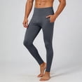 thumbnail image 4 of BUWTTED Pants for Men High Performance Compression with Side Pockets Gym Running Cycling Athletic Training Grey Pants XXL, 4 of 6