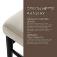 thumbnail image 6 of Open Box Maven Lane Wooden Chair, Antique Black & Dove Weave Fabric, Set of 2, 6 of 6