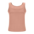 thumbnail image 6 of Padded Tank Top Women Built-in Bra Solid Color Sleeveless Fitted Crop Top, 6 of 8