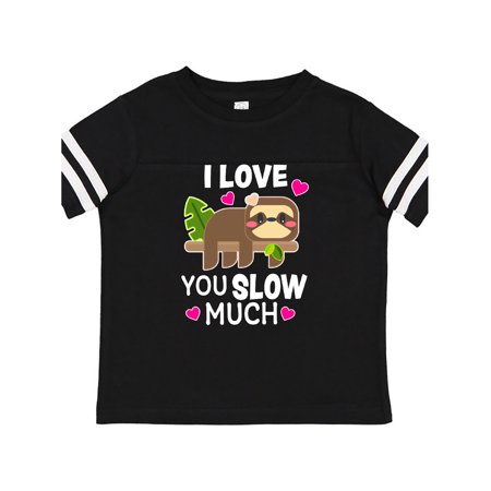 

Inktastic I Love You Slow Much with Sloth on Treebranch Gift Toddler Boy or Toddler Girl T-Shirt