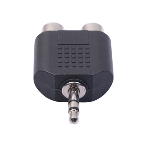 Black Cables to Go 3.5mm Stereo Male to Dual RCA Female Audio Video Adapter,1#