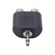 thumbnail image 2 of Gwong Electrónica Cables negros para ir a 3,5 mm Macho estéreo al adaptador de video de audio femenino RCA dual, 2 of 5