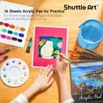 thumbnail image 5 of Shuttle Art 54 Pack Acrylic Paint Set, Acrylic Painting Set with 30 Colors Acrylic Paint, Wooden Easel, Painting Canvas, Paint Brushes, Palette, Art Painting Supplies for Adults Beginner Artists, 5 of 8