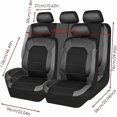 thumbnail image 5 of Car Seat Covers for Hyundai Kona/Hybrid/Electric 2018, Leather Protective Covers B/Grey, 5 of 5