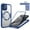 Blue, variant on ELEHOLD Full Body Clear Case for iPhone 11 Pro,Magsafe Case Slim Protective Shockproof Case Built in Screen Protector,Black