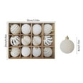 thumbnail image 3 of karymi 8CM Flocking Christmas Balls Dark Color Velvet Christmas Balls Christmas Tree Hanging Decoration Bedroom Decor Limited Time Deal Limited Time Deal Shop All Savings, 3 of 6