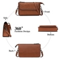 thumbnail image 4 of FALAN MULE Small Crossbody Bags for Women Vegan Leather Cell Phone Purse with Adjustable Strap, 4 of 6