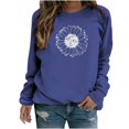 thumbnail image 1 of PENGXIANG Sweat-Shirt à Col Rond pour Femmes à Manches Longues Casual Pulls Ample Sweat-Shirt Doux Automne Vêtements, 1 of 5