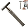 thumbnail image 2 of Double Edge Classic Safety Razor Adjustable Face Beard Shaver with 10pcs Blades Heavy Detachable for Mens Grooming Gift (Silver), 2 of 7