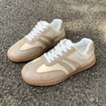 thumbnail image 4 of Willtoo Womens Platform Sneakers Lace Up Low Top Round Toe Trainers Lightweight Gum Sole Fashion Casual Walking Tennis Shoes, 4 of 5