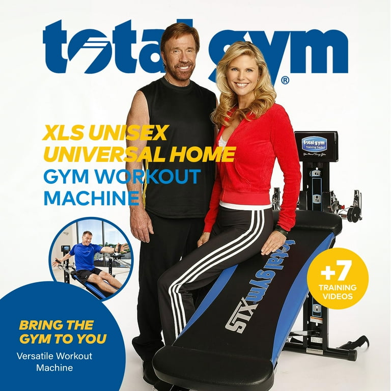 Total Gym XLS Unisex Universal Home Gym Workout Machine w Ab Crunch Bench