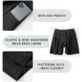 thumbnail image 4 of BALEAF Women's 5" Swim Shorts Trunks Quick Dry High Waisted Swimming Board Shorts Tummy Control Swim Bottom with Pockets Black XS, 4 of 5
