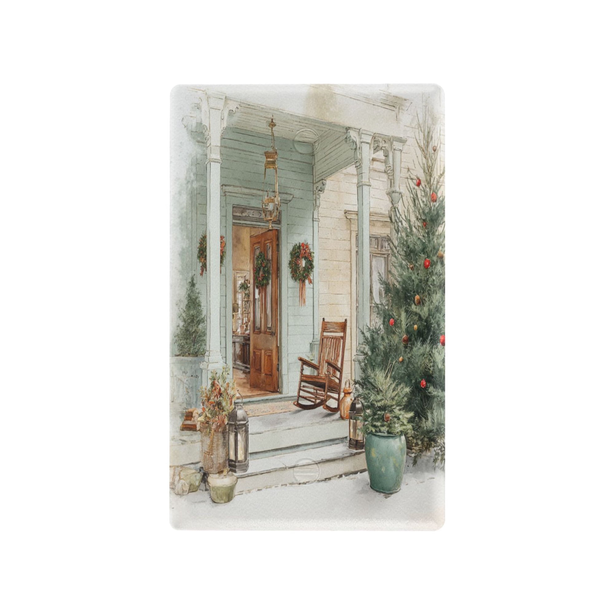 Light Switch Cover Switch Plate Outlet Cover Plug Cover for Electrical Unused Outlet Cover Charming Christmas Doorway