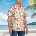 thumbnail image 6 of Golden Retriever Floral Dogs Men'S 3d Print Casual Button Down Shirts, Novelty Hawaiian Short Sleeves Xl, 6 of 7