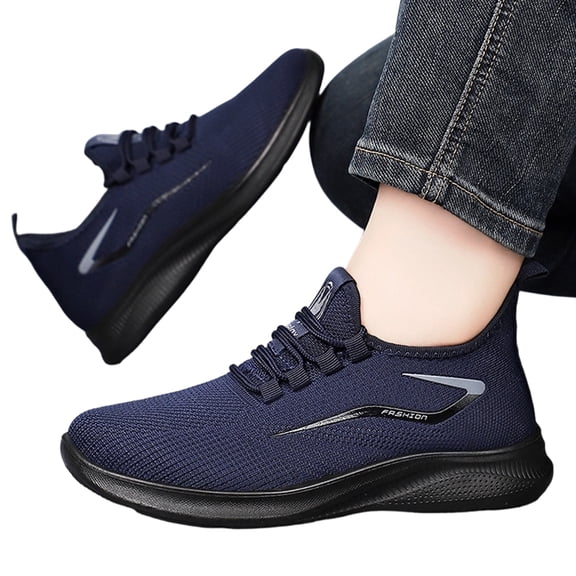 Bowling Shoes Men Orthopedic Shoes with Arch Support Slip On Wide Width Sneakers Non-Slip Sole Lightweight Athletic Sneakers with Breathable Mesh Outdoor Sneaker Walking and All-Day Comfort, 40
