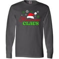 thumbnail image 3 of Inktastic Mawmaw Claus with Christmas Santa Hat and Snowflakes Long Sleeve T-Shirt, 3 of 5